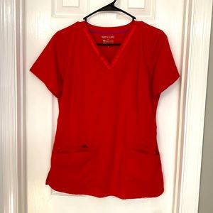 Scrub top purple label by healing hands